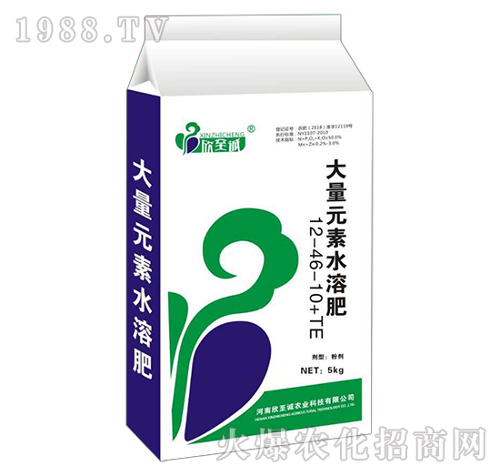 大量元素水溶肥12-46-10+TE-欣至誠