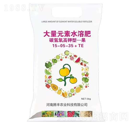 碳氫高鉀型大量元素水溶肥料15-05-35+TE-果-騰豐農業(yè)