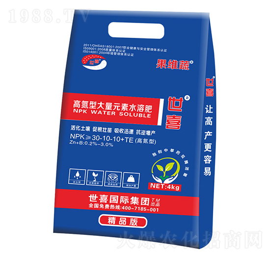 �ߵ��ʹ���Ԫ��ˮ�ܷ�30-10-10+TE-���S��-��ϲ