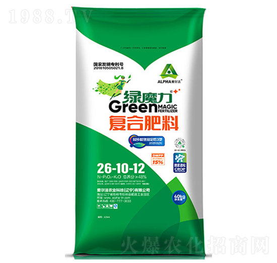 40kg復(fù)合肥料26-10-12-綠魔力-愛(ài)爾法