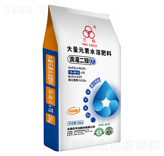 25kg����Ԫ��ˮ�ܷ���16-48-0-���h(hu��n)-���컯�r(n��ng)�Y