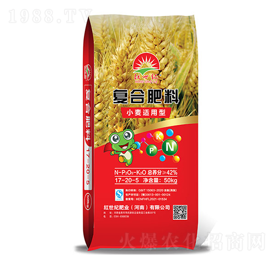 小麥適用復(fù)合肥料17-20-5-紅世紀(jì)