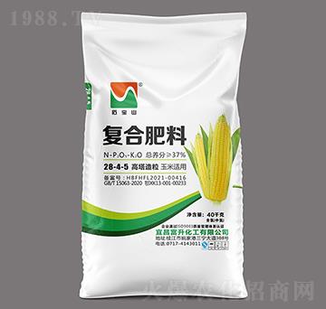 40kg玉米適用高塔造粒復(fù)合肥料28-4-5-石寶山-富升化工