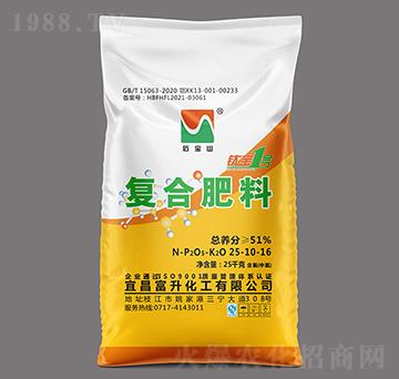 25kg高塔造粒復(fù)合肥料25-10-16-鈦寶1號(hào)-石寶山-富升化工